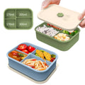 4 Compartment Silicone Lunch Box Food Grade Silicone Kitchen Food Keep Fresh Container Kids School Silicone Bento Lunch Box