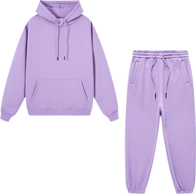 Custom Logo Men's and Women's Large Jogging Pants Set Unisex Sportswear Sweatwear Fleece Hoodie and Pants Set