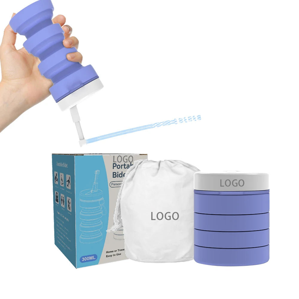 300ml Folded Peri Bottle BPA Free Modern Upside Down Portable Travel Bidet for Outdoor Postpartum Care