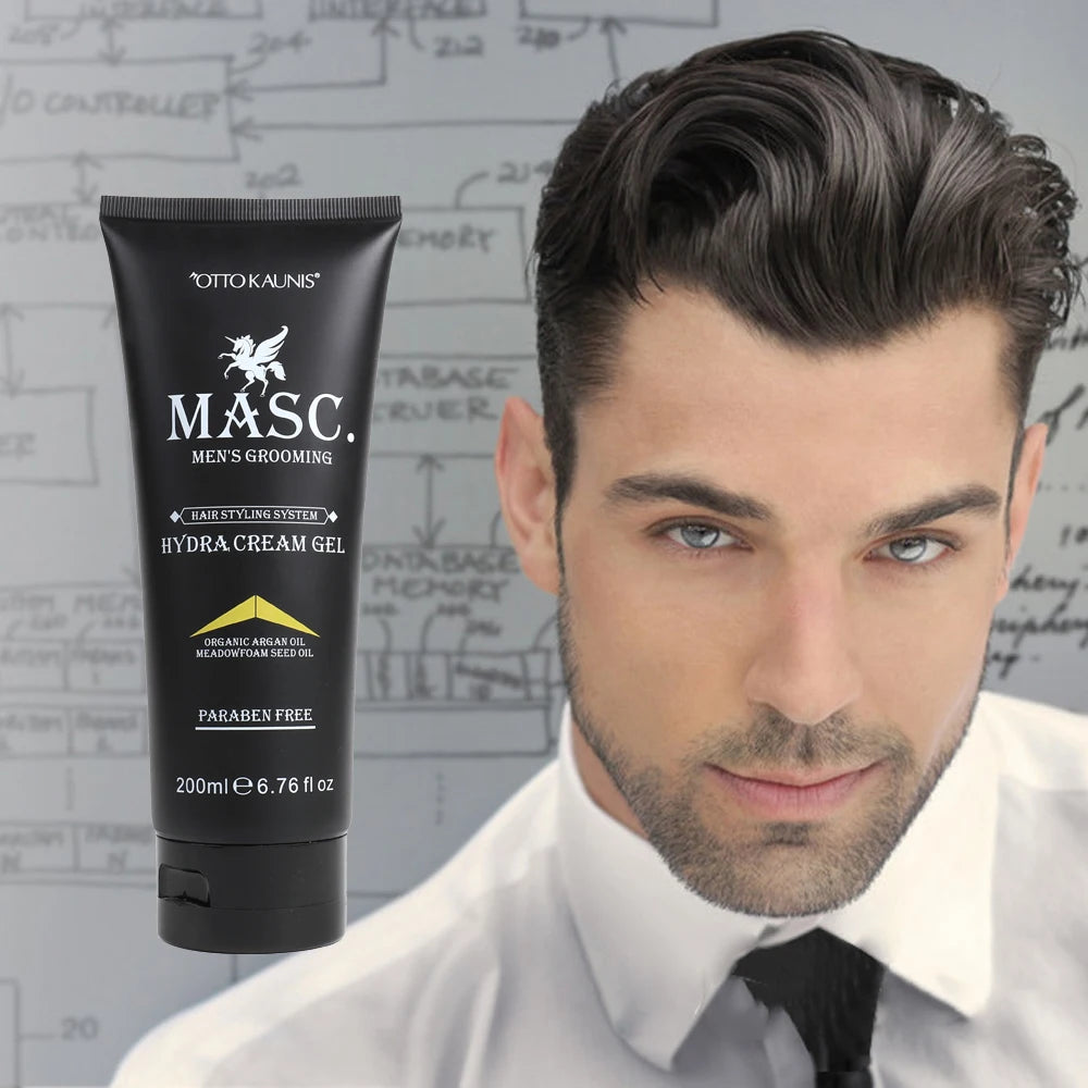 OTTO KAUNIS 200ml Private Label Hair Hold Cream Pomade Wax Natural Styling Hair Gel for All Hair Types