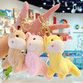 Cute Customisable Plush Keychain Mini Fawn Toy Heart Shape Woven Technique Pig for Claw Crane Machine Cartoon Stuffed Animals
