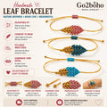 Go2boho Summer New Vintage Braided Bracelet Leaf Type Religious Main Heart Shape Pattern Religious Gift for Couple Bracelet