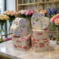 Retro European-style Pattern Three-piece Set Gift Box Heart-shaped Gift Packing Box Heart Flower Box for Valentine's Day