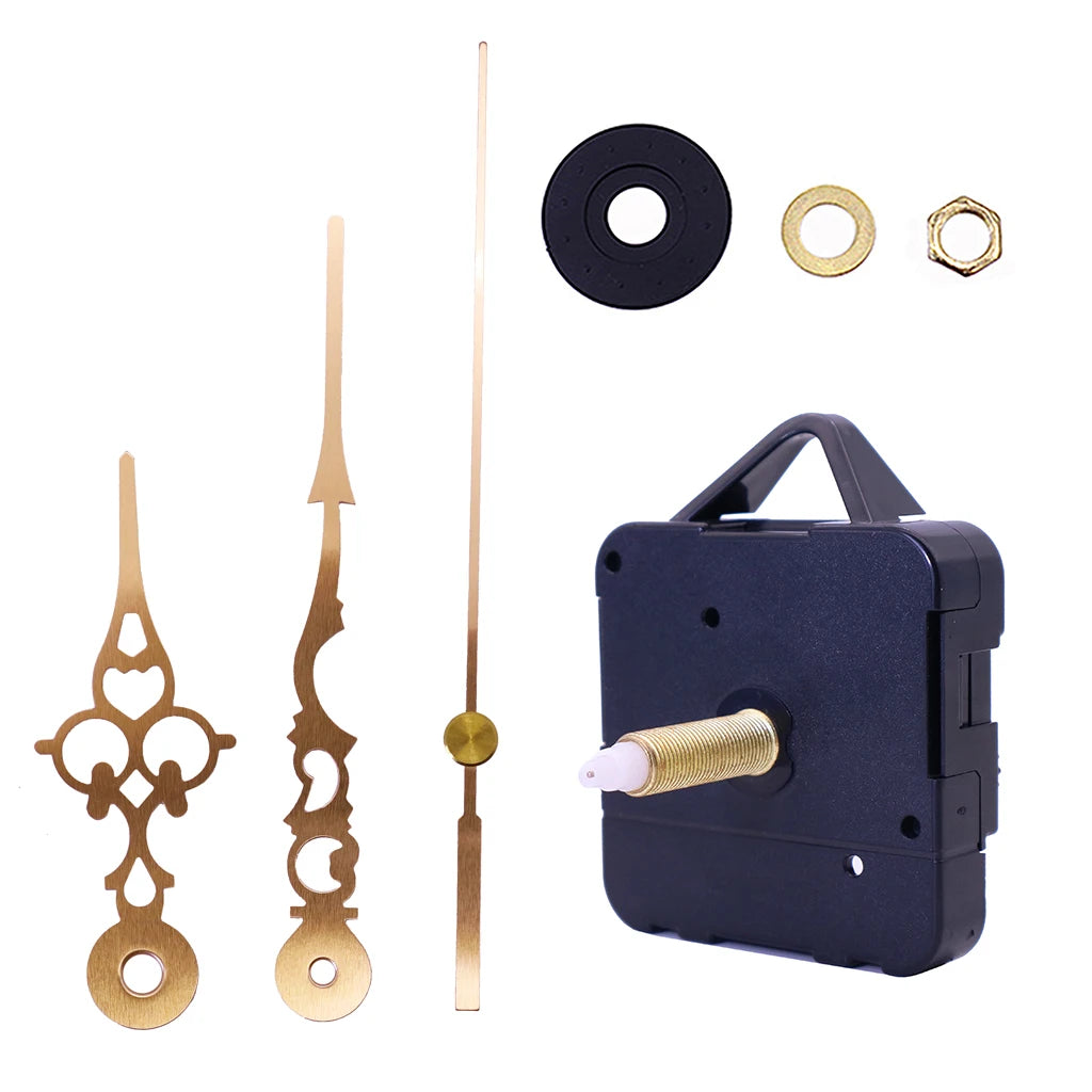 Plastic Hanger 1688 Quartz Clock Movement and Gold Clock Hands