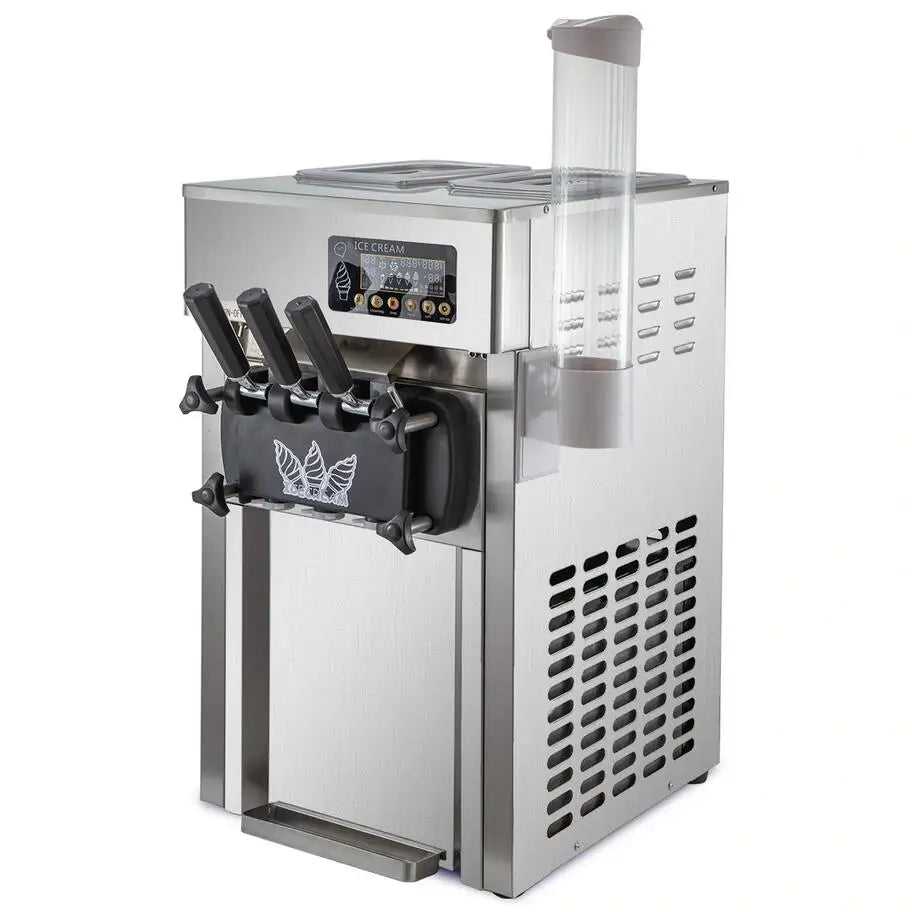 EU Warehouse Hot Sale 2+1 Flavors Stainless Steel Copper Soft Ice Cream Machine
