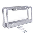 Factory Price Car License Plate Frame Bling Women Luxury Handcrafted Rhinestone Car Frame Plate Covers Fit for U.S Model