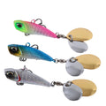 Hot Seller Pesca 8.5cm 22g Rotating Metal Spoon Bait Fishing Lures Hook Sinking Swim Bait for Saltwater Lake River Stream