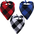 Adjustable Custom Printed Log Dog Collar Bandana Custom Plaid Bandanas