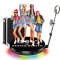 New Design 80Cm 100Cm 115Cm Led Ring Lights 360 Photo Booth Machine for Wedding Party Rental