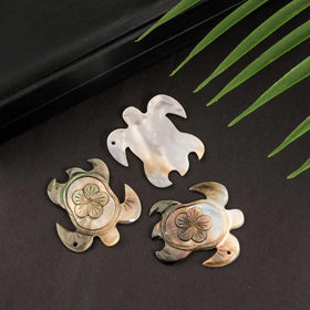 Fashion Jewelry Pendants MOP Charms Wholesale Engrave Turtle Accessories Hawaiian Jewelry