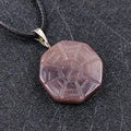 DIY Highest Quality Natural Stone Purple Aventurine Bagua Pendulum for healing fengshui decoration