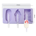 Custom Novelty 3D Silicone Ice Cream Mould Diy Homemade Popsicle Ice Pop Stick Molds