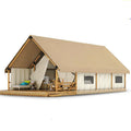 8-10 Person Camping Family Full Size Large Big Luxury Camping  Resort Tent Steel Frame Glamping Tent Luxury