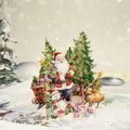 OEM 3D Handmade Folding Paper Card with Envelope Paper Carving Holiday Blessing Gift Father Christmas Pop up Greeting Card