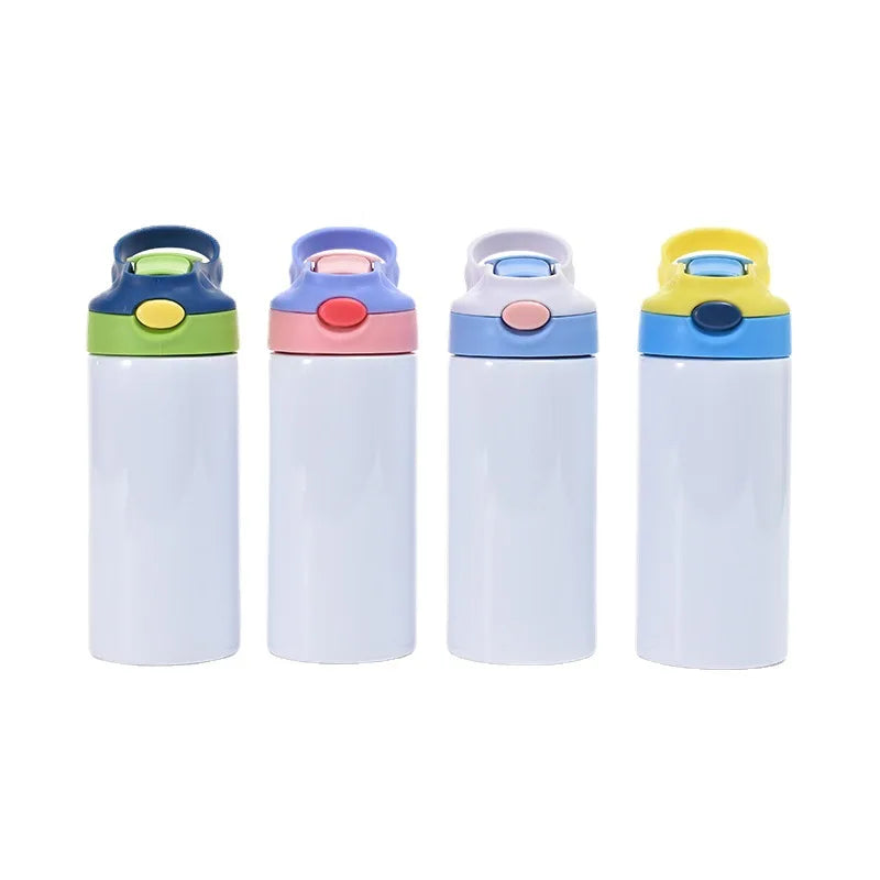 Sublimation Bottle Kids Straw Cup Double Wall Insulated Stainless Steel Kettle