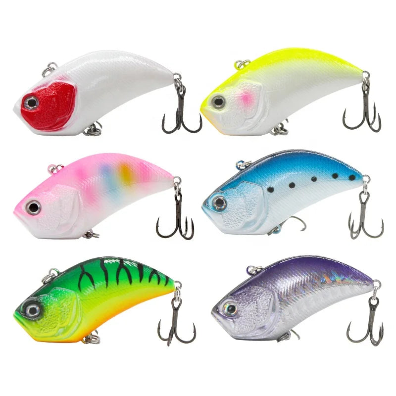 OEM  Hard Bait VIB Fishing Lures 14g 55mm  3D Eye Freshwater Saltwater  Sinking Vividly Swimming