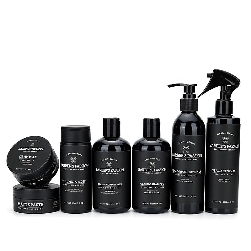 Private Label Natural Hair Care Set Hair Styling Set African Black Hair Care Products Sea Salt Spray