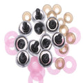 Hot Selling 3D Sparkle Eye Glittery 16mm Crystal Plastic Safety Doll Eyes