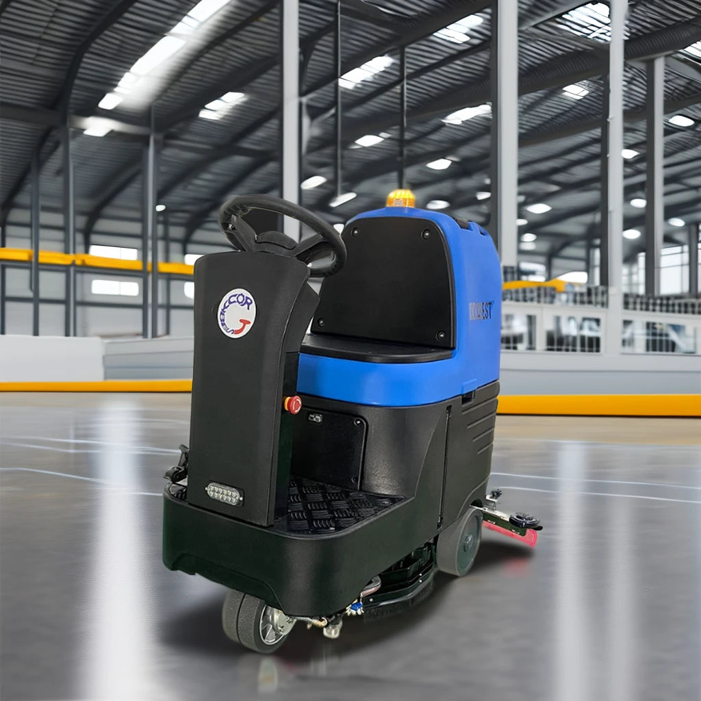New Ride-On Self-Propelled Battery-Powered Floor Burnishing Cleaning Machine Scrubber