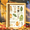 25 Sheets Per Pack Shaped Sticker Pack Poems for Leaves Collection 6 Romantic Leaf Themes