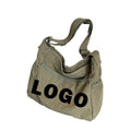 Custom logo Washable Canvas Bag Female Autumn and Winter New Crossbody Bag Large Capacity Student Shoulder Bag