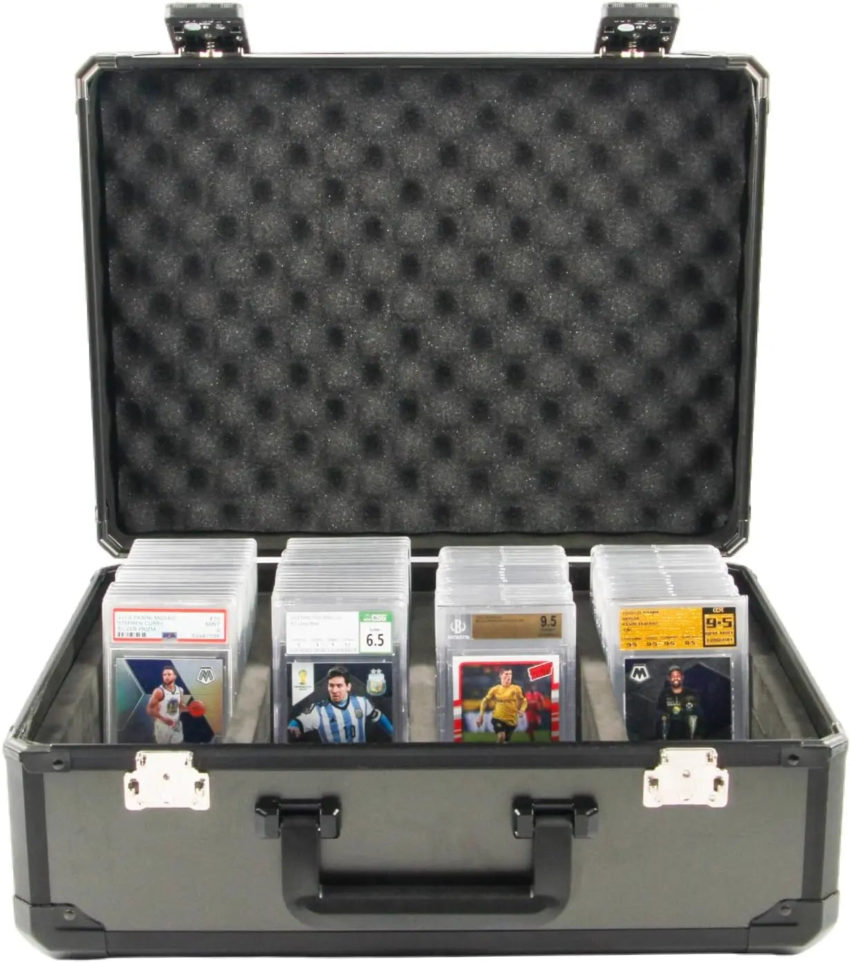 Sports Trading Card Case Waterproof and Shockproof Storage Box with OEM Support Featuring PVC EVA Metal Materials