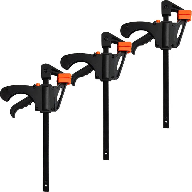 Woodworking Work Bar Mini F Clamp Clip Hard Quick Ratchet Release Clip DIY Carpentry Hand Tool Gadget Woodworking Clamp
