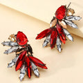 Kaimei 2022 Earring 5 Colors Simple Geometric Crystal Stud Vintage Earrings for Women Trend Luxury Design Unique Earrings Studs