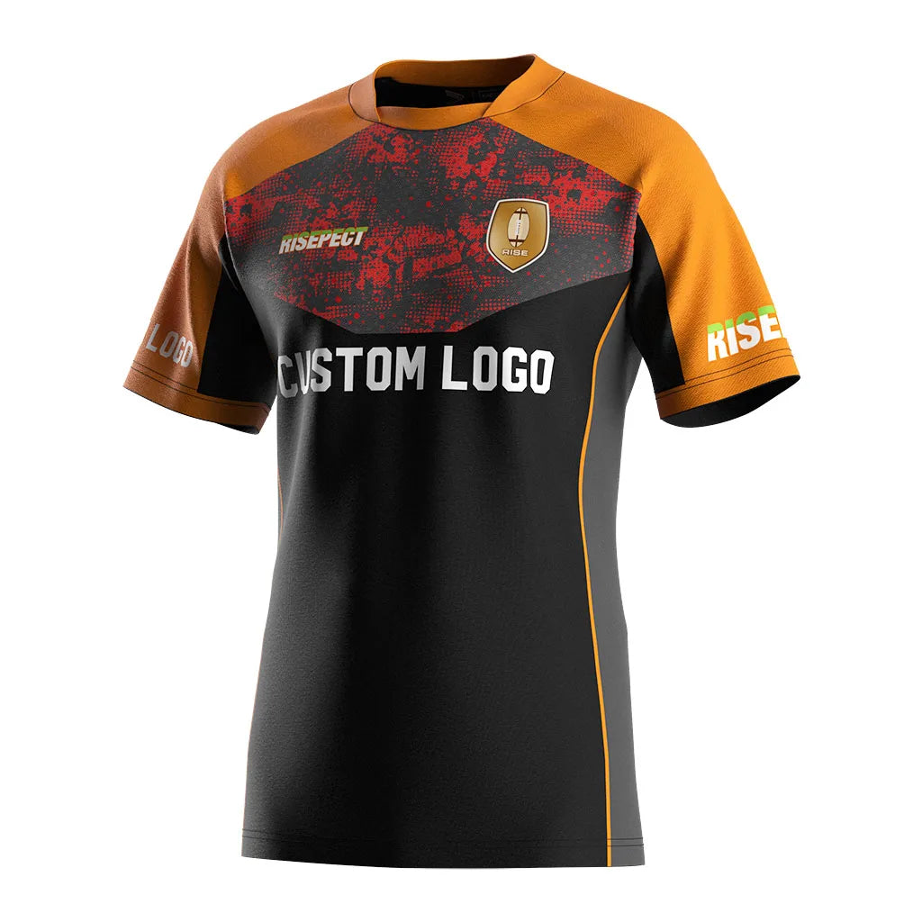 Fashion Sublimation Workout Gym Team Crewneck Men Sweat College Jerseys Rugby Shirt Manufacturer