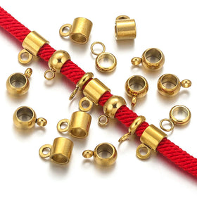 AA016435 Stainless Steel With Holes and Hanging Beads Spacer Beads Positioning Beads Diy Jewelry Accessories