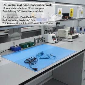 Electrostatic Discharge ESD Safe Protection Grounding Static Dissipative Conductive Workbench Anti-Static ESD Mat