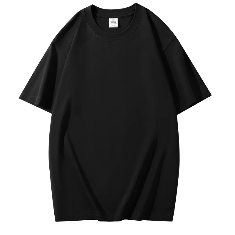 High Quality Custom Men's T-Shirt 100% Cotton Unisex Design Plain Knitted Fabric Logo Printing Wholesale