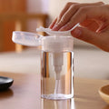 100ml 200ml Plastic Makeup Remover Water Press Down Cosmetic Toner Lotion Nail Polish Remover Pump Bottle