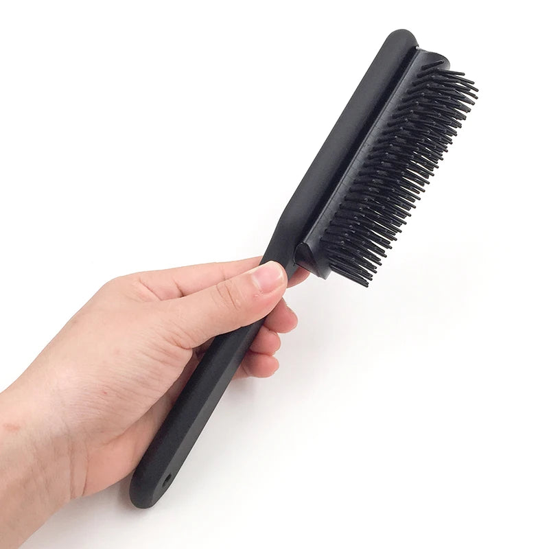 Detangler Paddle Heat Resistant Black Hair Comb Modelling Wet Hair Brush Products for Hair Salon
