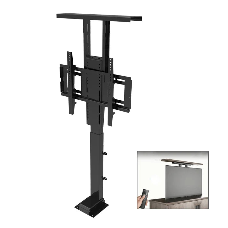 Electric Motorized Tv Mount Lift 32 Inch 57 Inch Automatic Drop Down Tv Lift 900mm Height Adjustable MegaBDM