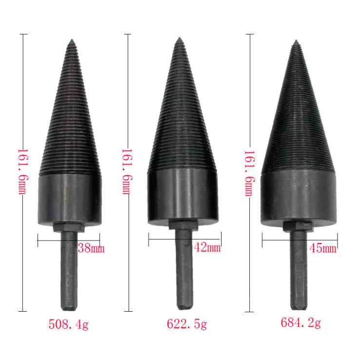 Hot Selling Removable Firewood Log Splitter 38/42/45mm Drill Bit for Wood Drill Bits for Heavy Duty Drill Screw Cone Driver