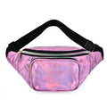 Mini Women Laser Holographic Crossbody Bag Messenger Shoulder Bag PVC Jelly Small Tote Messenger Candy Colors Bags