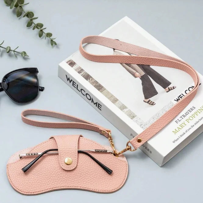 PU Leather Carrying Sunglasses Cases & Bags Portable Eyeglasses Holder Soft Protective Cover for Sunglasses Dustproof