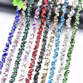 1cm Silver Plated Metal Horse Eye Shape Crystal Chain Bling Rhinestone Trim Sew on Dress Sash Belt Garment Shoes Accessories