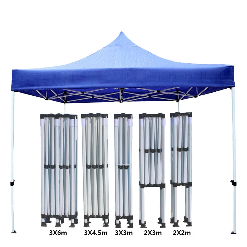 Factory 3x3 Ft Pop-up Folding Canopy Tent Outdoor Portable Steel Frame Gazebo Marquee for Events and Trade Shows MegaBDM
