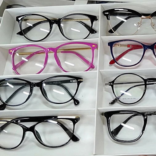 TR Stock Clearance Injection Optical Eyeglasses Frames Mix Models Colors Random Delivery Samples in Stock