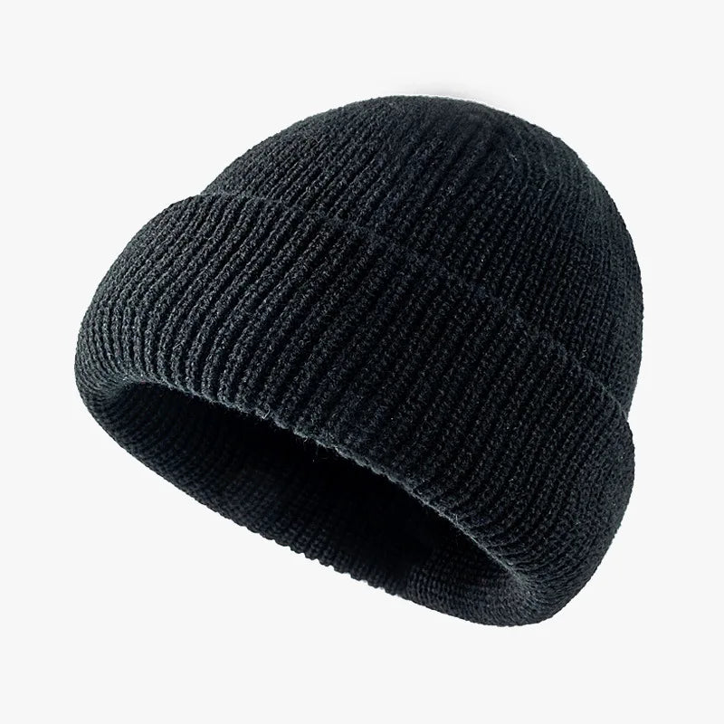 Custom Knit Brimless Round Hat Beanie Hat Warm Soft Stylish Toboggan Skull Caps Personalized Embroidery Print Patch Design LOGO