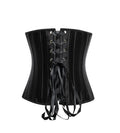 Plus Size 24 Double Steel Bones Satin Waist Control Underbust Heavy Duty Waist Training Corset Shaper