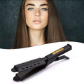 Instant Heat up Professional Wide Flat Iron Adjustable Temperature Large Titanium Plastic Handle Hair Straightener
