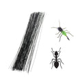 100pcs/lot Fly Tying Insect Fly Legs Realistic Ant Bee Material 15cm Plastic Floating Terrestrial Nymph Fly Legs