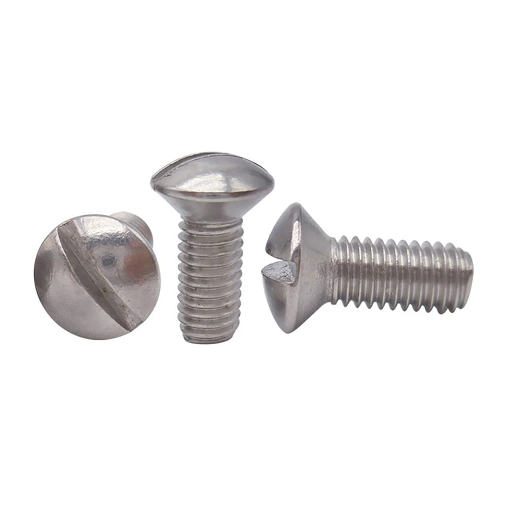 DIN964 SS304  SS316 M6 Slotted Raised Countersunk Head Machine Screws