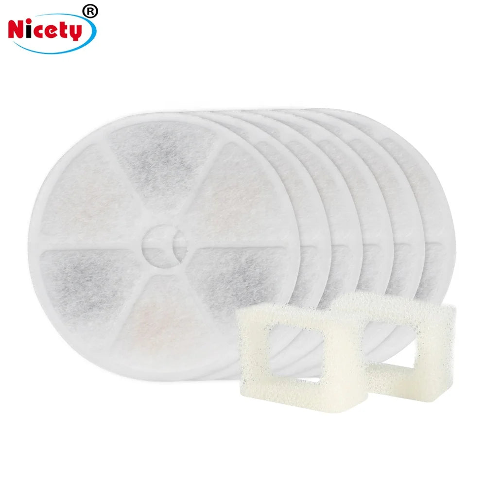 Pet Fountain Replacement Filters for Automatic Cat Water Fountain Water DispenserActivated Carbon Replace Filter