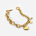 New Arrived Fashion Jewelry 18K Gold Plated Stainless Steel Jewel Chain Bracelet Acero De Inoxidable Pulsera