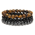 Fashion Wholesale Natural Birthstone String Stone Bead Bracelet Set