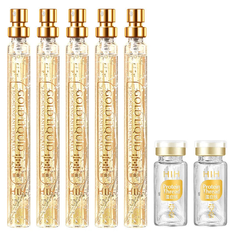 Absorbable Protein Collagen Thread Smoothing Firming Moisturizing Hyaluronic Skin Care Active Collagen Silk Thread Essence Set